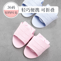 Travel Portable Folding Slippers Beach Shoes Aircraft Hotel Tourist Items Men And Women Bathing Sandals Sandals Non-slip Business Trips