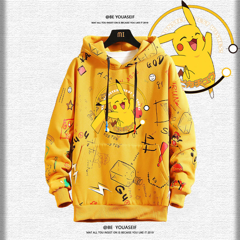 精灵网红联名卡通印花t恤潮牌卫衣 威龙世家卫衣