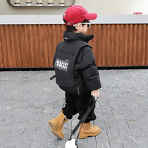 Boys down clothes winter clothing 2023 new children winter thickened jacket blouses male baby winter style warm clothes