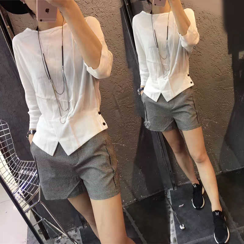 欧洲站2020新款夏ins防晒雪纺t恤 沃咖T恤