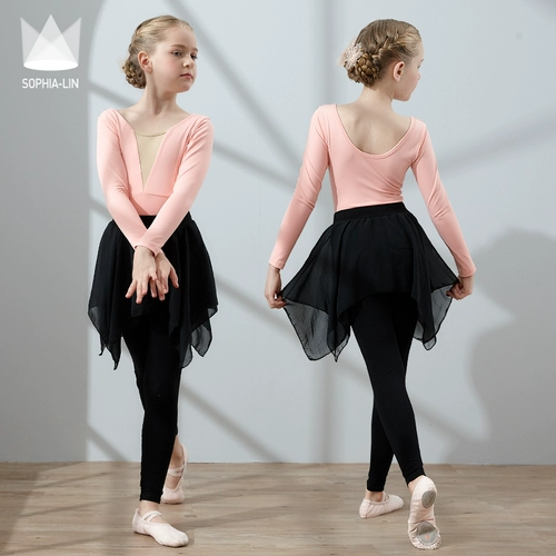 Dance Service Детская девчонка танцевальная тренировка китайская танцевальная костюма балет