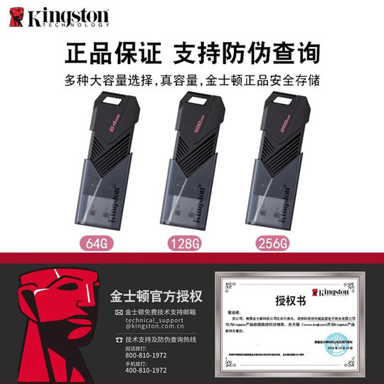 Genuine Kingston large capacity 256g computer USB flash drive