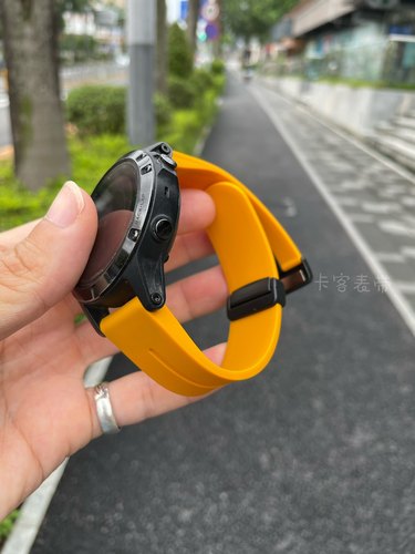 卡客适用佳明手表飞耐时Fenix5表带软硅胶7pro磁吸扣6泰铁时高驰8 - 图2