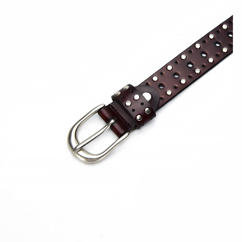 复古铆钉真皮腰带女装饰牛仔裤女士皮带时尚百搭休闲针扣牛皮裤带,淘宝优惠券,粉丝福利购,淘宝优惠卷
