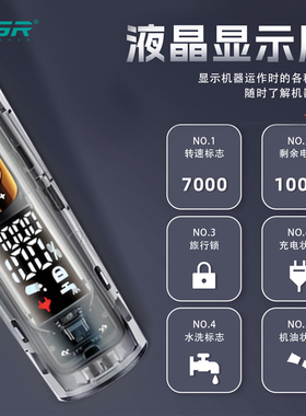 VGR透明水洗智能电推剪 家用电动理发剃头推 发廊专用油头理发剪