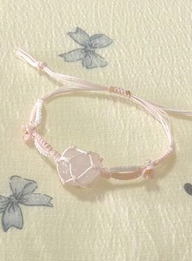 【鹤别青山】原创水晶原石手绳日常简约款百搭精致手绳手链