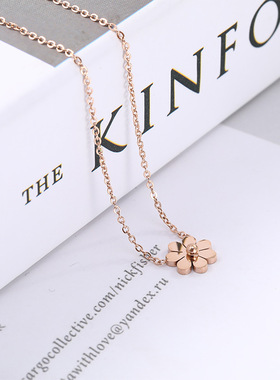 项链小雏菊ins金吊坠女