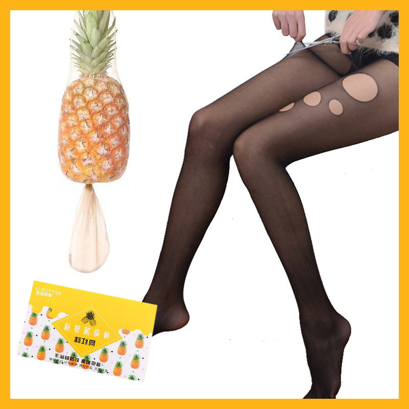 网红菠萝袜春秋超薄款防勾丝光丝袜 gimead及美内衣短袜/打底袜/丝袜/美腿袜