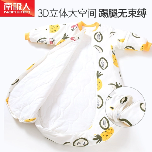 Хлопковый летний зимний универсальный спальный мешок для новорожденных на четыре сезона, осенний