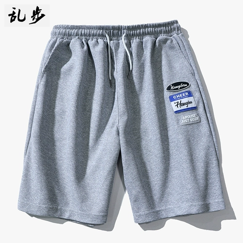 Летние шорты, трендовые брендовые спортивные штаны, на шнурках, свободный крой