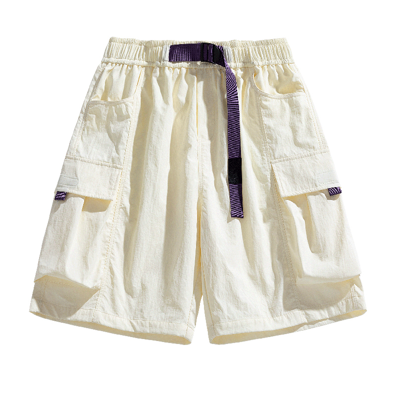 冰丝短裤子男款夏季多口袋机能风休闲运动裤薄款速干青少年五分裤 - 图3