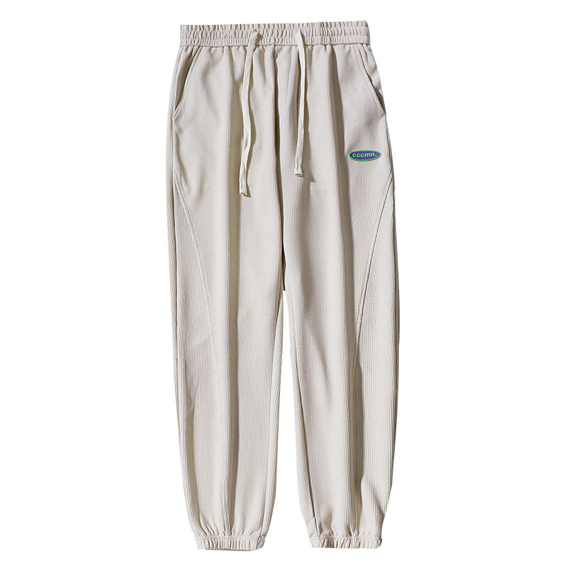 买一送一 美式束脚运动裤男款宽松直筒休闲裤男士卫裤百搭长裤子