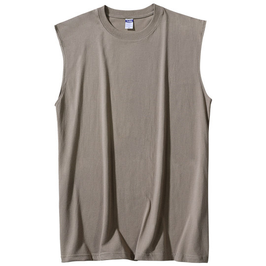 Men's sleeveless T-shirt pure cotton vest sports vest