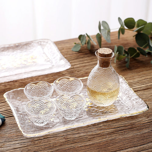 祥云系列白酒酒具套装小酒杯清酒壶家用小号烈酒杯一两温酒分酒器 - 图0