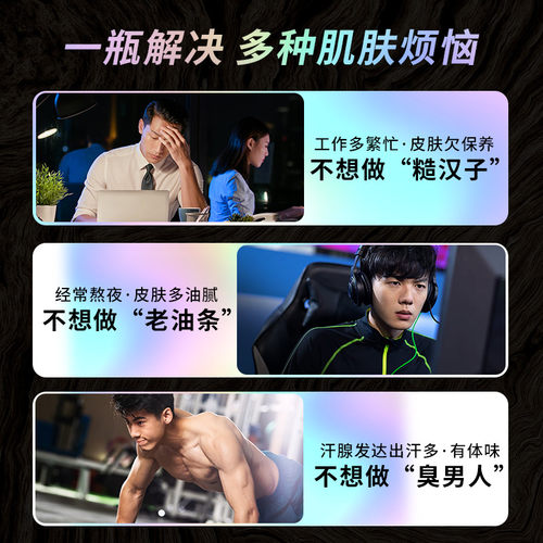 新品罗曼诺沐浴露男士香氛小瓶旅行套装控油蓬松洗发水官方正品 - 图2