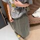 ສິ້ນ workwear ແອວສູງຂະຫນາດໃຫຍ່ທີ່ມີກະເປົ໋າໃຫຍ່