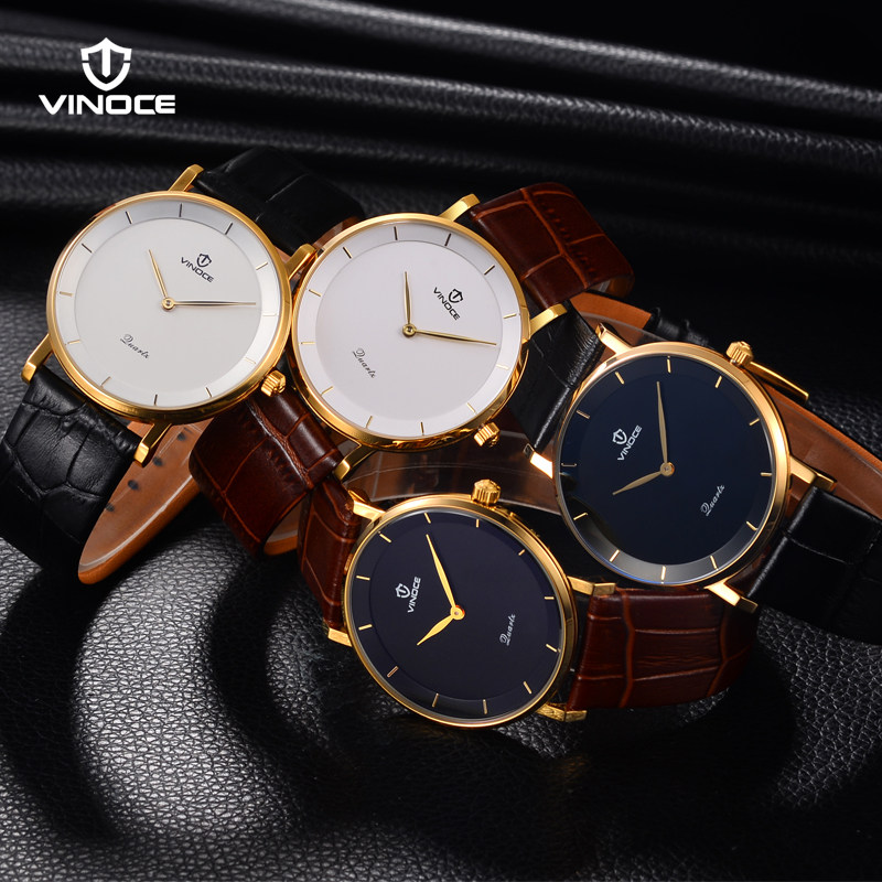 威诺时超薄简约休闲男士潮流石英表 vinoce威诺时汇吉国产腕表