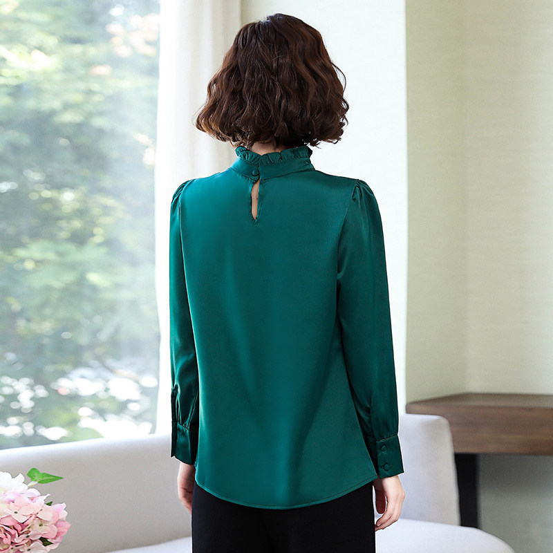 雪纺打底衫女2022春装新款2021年寸 恋上17号蕾丝衫/雪纺衫