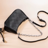 Модная кожаная цепь, сумка на одно плечо, сумка подмышку, из натуральной кожи, 2020, воловья кожа, в стиле Шанель, на цепочке