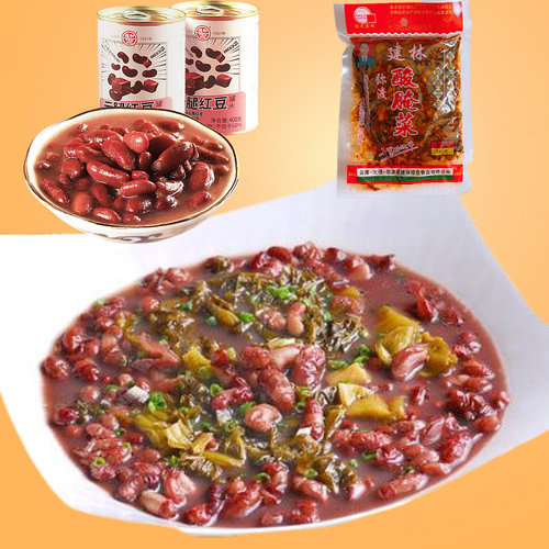 云南特产德和红腰豆酸腌菜组合速食下饭菜半成品即食煮粥粉红扁豆 - 图3