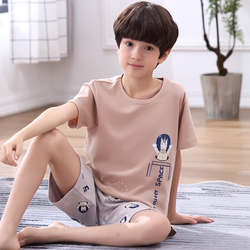 中大童青少年初中学生短袖纯棉睡衣 依玫恩睡衣/家居服套装