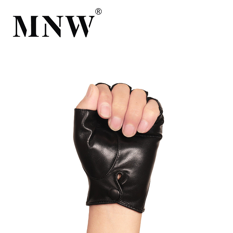 进口小山羊皮半指手套男薄款加绒保暖全皮驾驶开车真皮半指手套男,淘宝优惠券,粉丝福利购,淘宝优惠卷