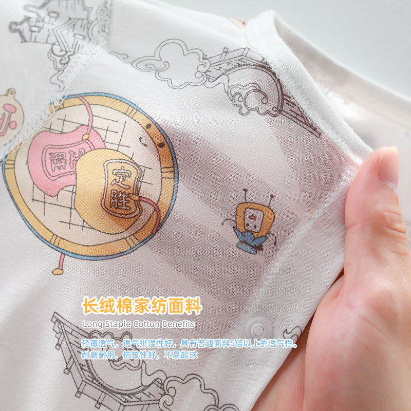 【扬州炒饭】aqpa薄款新品夏宝宝内衣 aqpa连身衣/爬服/哈衣