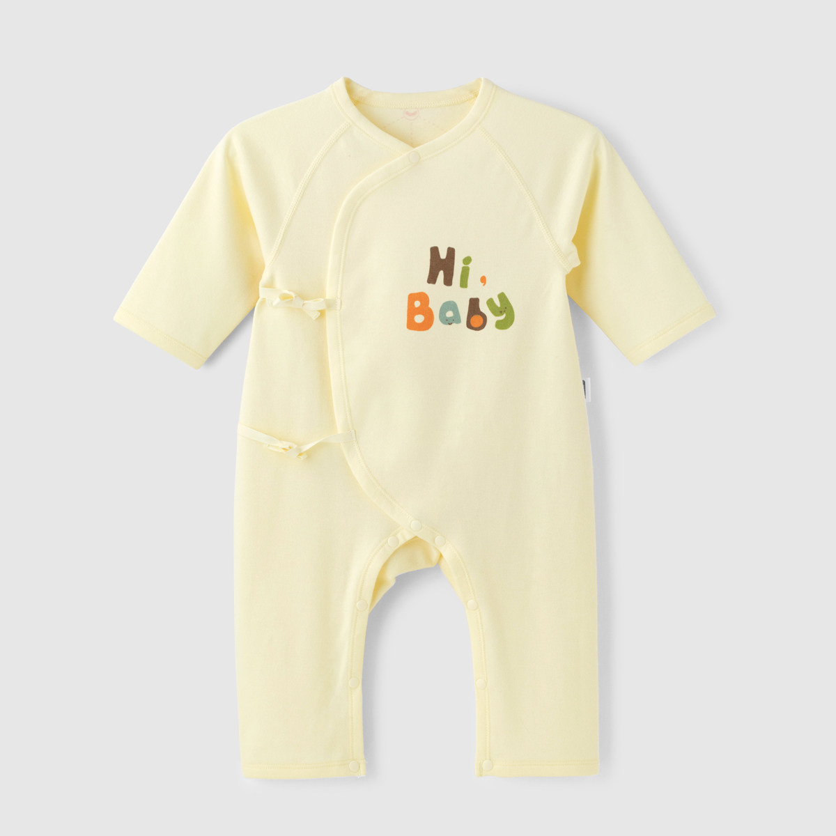 aqpa爱帕新生儿婴儿连体衣你好宝宝绑带连体衣