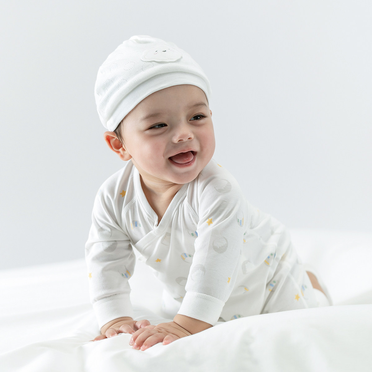 aqpa宝宝新生婴儿衣服春秋新款哈衣 aqpa连身衣/爬服/哈衣