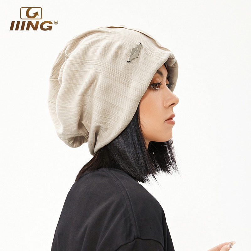 IIING帽控 气质堆堆帽男宽松大头围显脸小肌理感套头护耳冷帽子女,淘宝优惠券,粉丝福利购,淘宝优惠卷