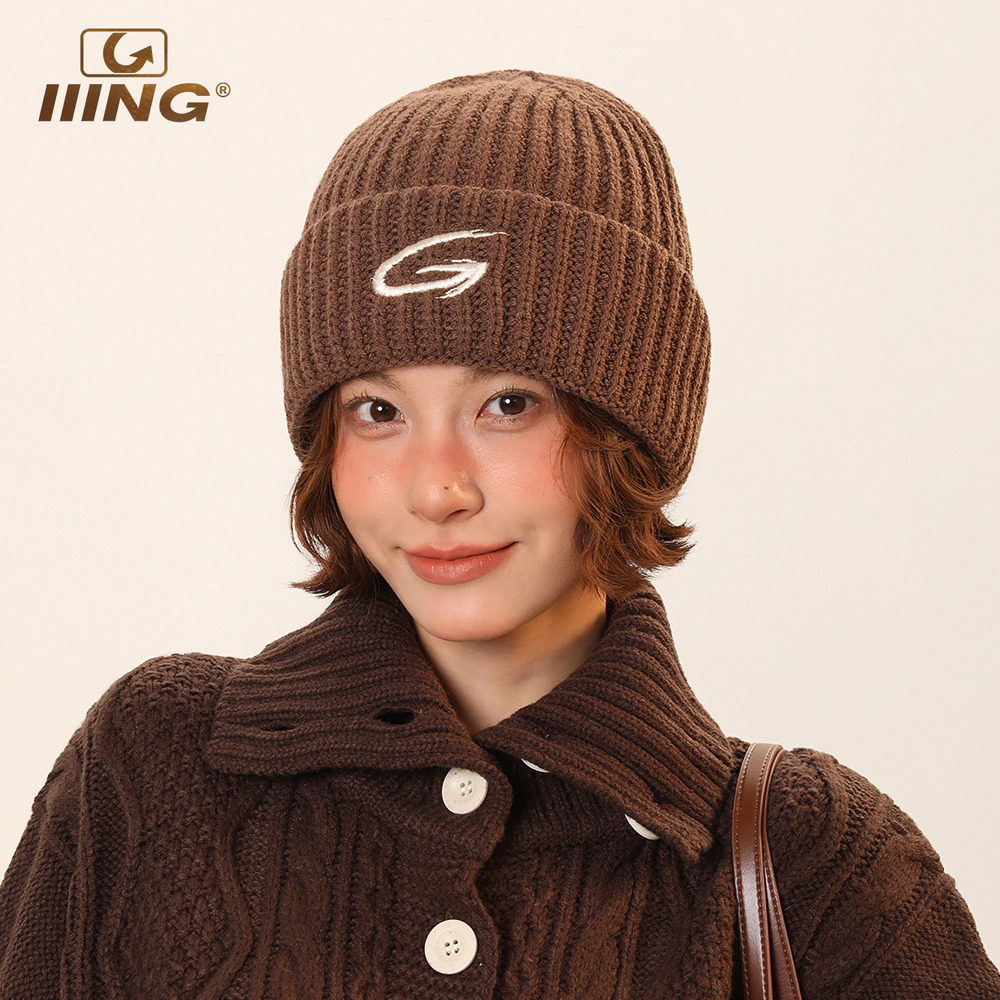 IIING帽控 冬季保暖帽子针织帽女2025新款简约百搭显脸小毛线帽男,淘宝优惠券,粉丝福利购,淘宝优惠卷