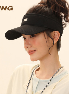 IIING帽控 防晒帽女夏季大檐显脸小运动户外防晒遮阳空顶棒球帽子