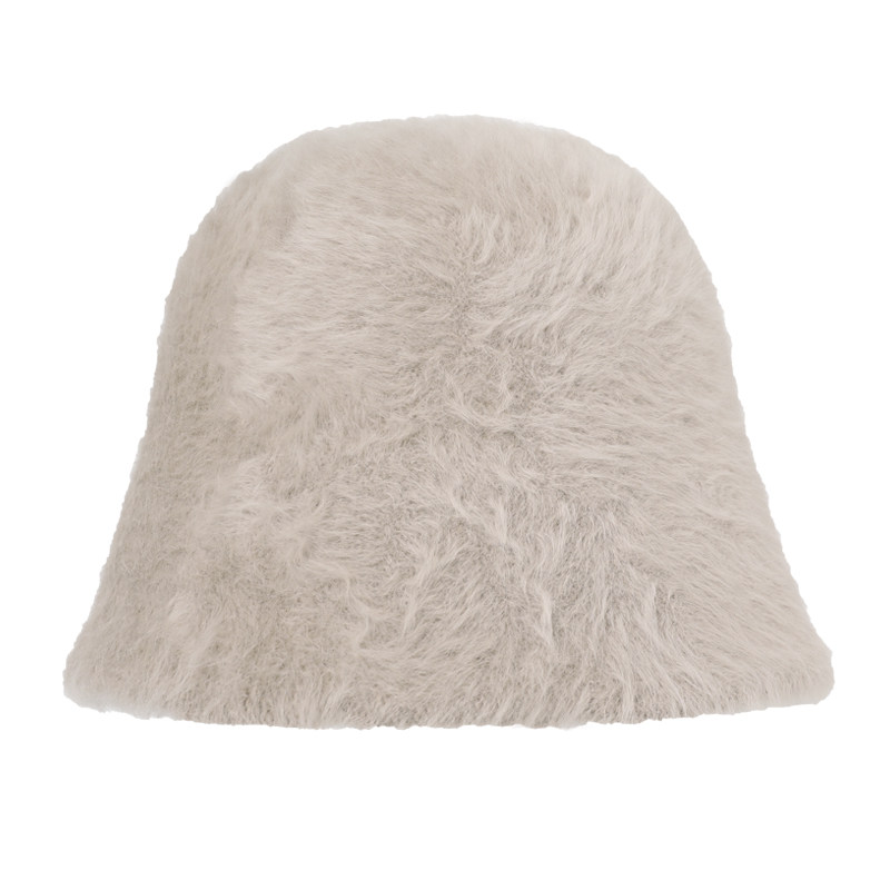 IIING帽控 兔毛渔夫帽女显脸小秋冬氛围感毛绒水桶帽大头围盆帽子,淘宝优惠券,粉丝福利购,淘宝优惠卷