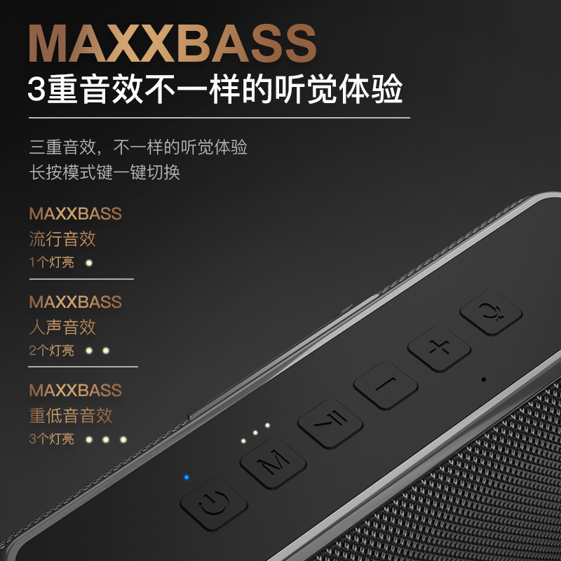 原装正品雷登X15无线蓝牙音箱超重低音炮HIFI立体声双喇叭大音量-图2