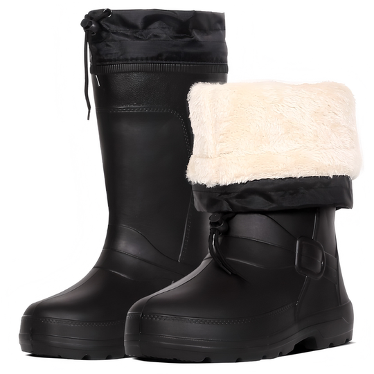 新品轻便保暖高筒防滑雨鞋女加绒胶靴防水雨靴加棉水鞋成人工作鞋