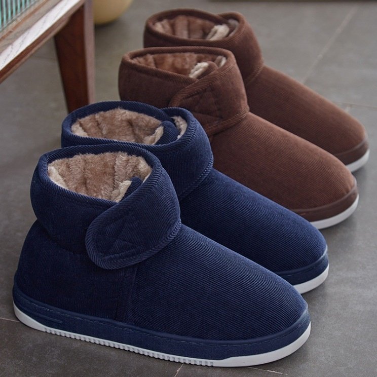 中老年人保暖棉拖鞋男女款冬季加厚防滑魔术贴居家棉鞋爸爸妈妈鞋,淘宝优惠券,粉丝福利购,淘宝优惠卷