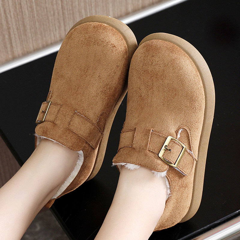 全包加绒小土豆勃肯鞋女2025新款冬季一脚蹬懒人豆豆棉鞋,淘宝优惠券,粉丝福利购,淘宝优惠卷