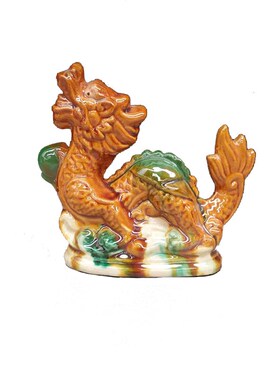 新年鼠牛虎兔龙蛇马羊猴鸡狗猪  十二G生肖全套陶瓷工艺品三彩艺