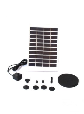 10V5W太阳能喷泉太阳能微型水泵水族鱼池用太阳能潜水泵景观喷泉