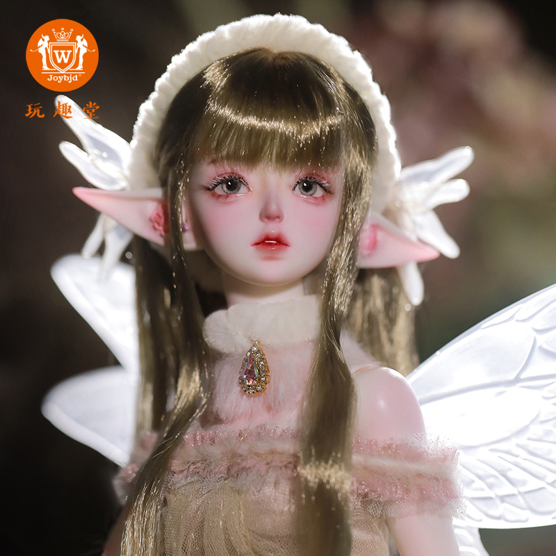 BJD4分娃娃Daphne达芙尼官方正版SD冬日精灵仙女裙发箍Joybjd人偶-图2