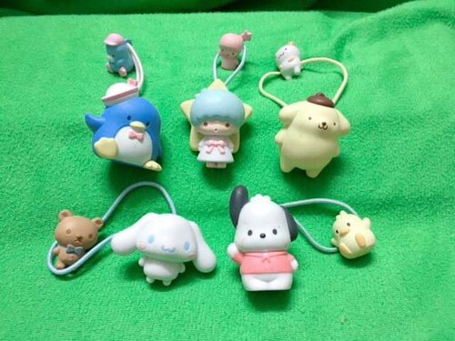玉桂狗波波兔布丁狗PC狗Melody双子星迷你发绳束发带发夹头饰发箍 - 图1