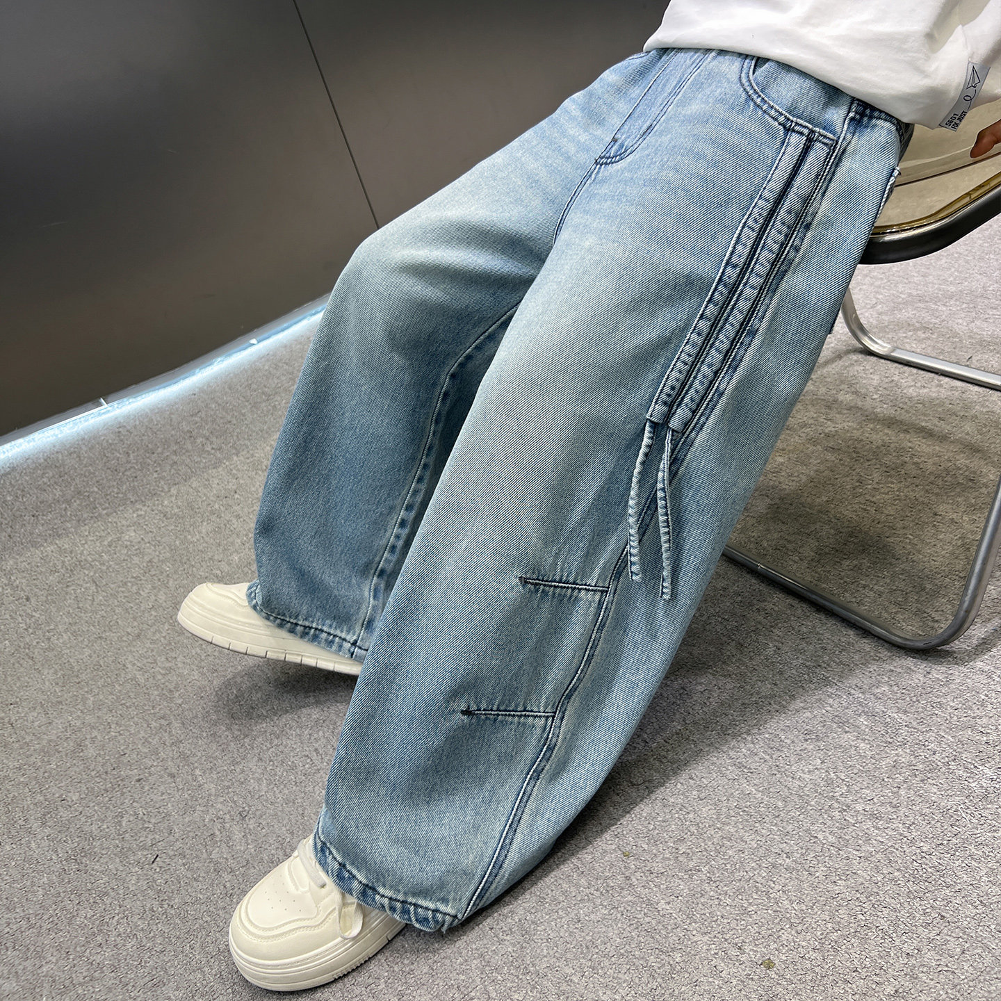 男童裤子春秋款2026新款帅气牛仔裤直筒中大儿童春装宽松弯刀裤潮,淘宝优惠券,粉丝福利购,淘宝优惠卷