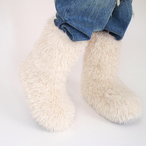 【冬季新品】littlegood日系雪地靴女新款毛毛靴冬季百搭短靴 - 图0