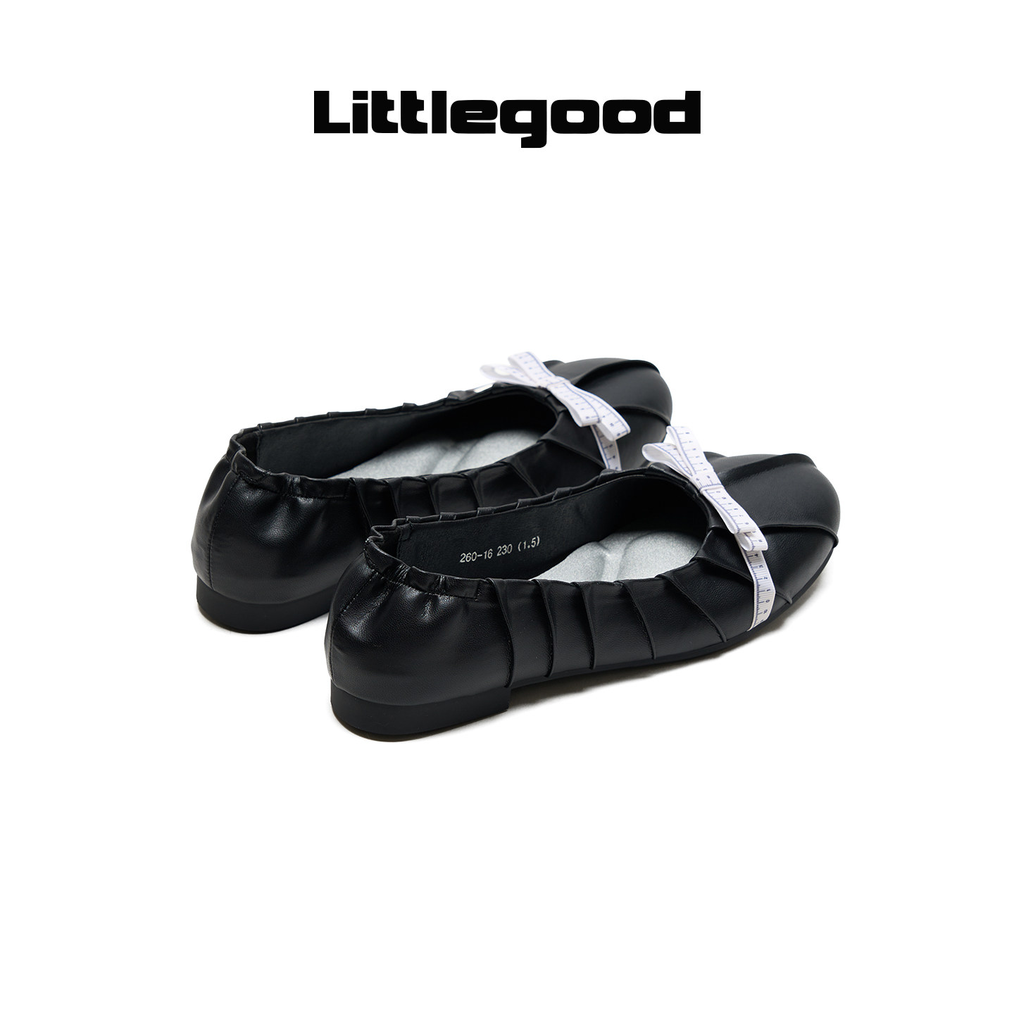 Littlegood girl bow shallow mouth single shoes women's 2026 new ballet shoes