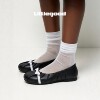 Littlegood girl bow shallow mouth single shoes women's 2026 new ballet shoes