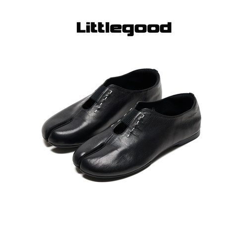 【新品推荐】littlegood极简风分趾鞋2026夏季新款一脚蹬平底鞋 - 图0