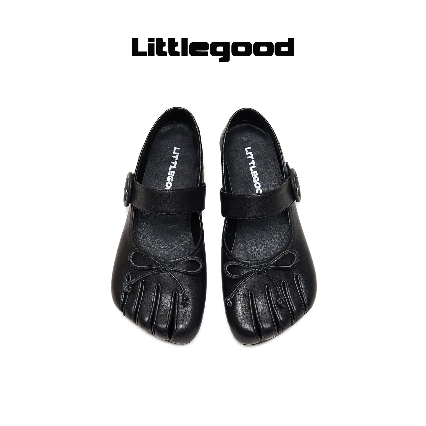 Littlegood retro split-toe Mary Jane shoes for women 2026 summer new style niche versatile