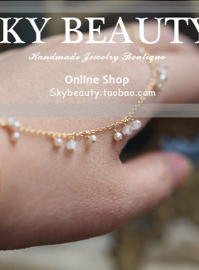 月光石一体链珍珠14KGF不褪色