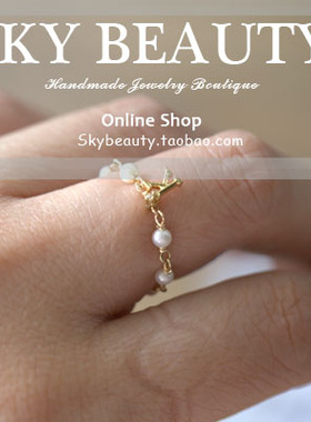 品质订制包金字母绕线戒指环SKB