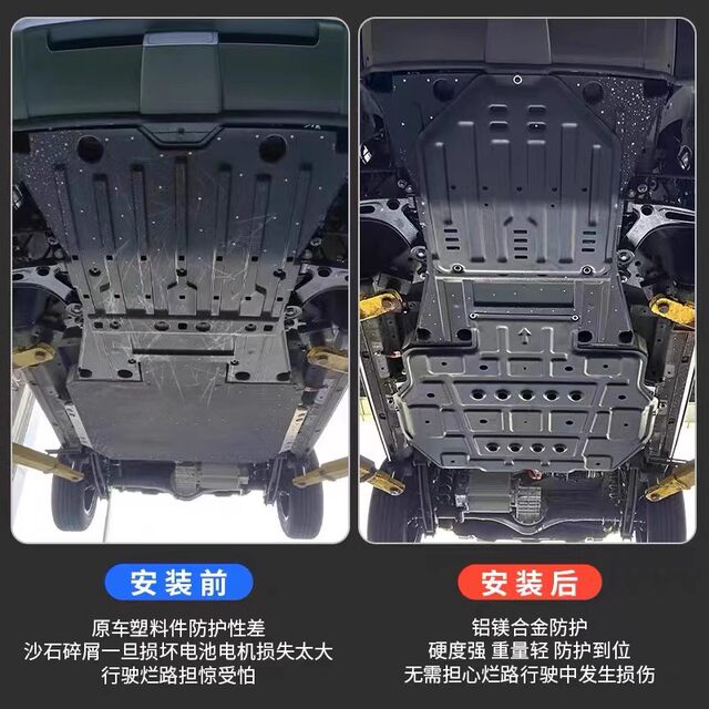 24 ideal MEGA motor battery fully surrounded by lower guard plate